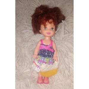Chelsie Barbie Li'l Friends of Kelly Auburn Red Hair Freckles in Original Outfit